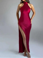 Women’s Halter Backless Maxi Dress