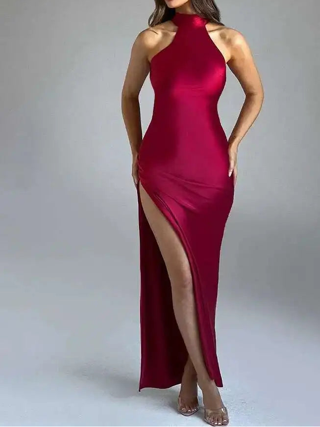 Women’s Halter Backless Maxi Dress