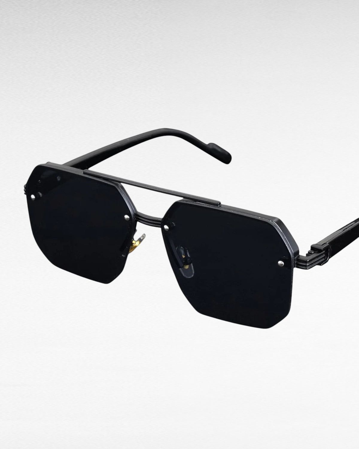 ZUPHAR Retro Double Bridge Sunglasses – UV400 Metal Frame Unisex