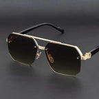 ZUPHAR Retro Double Bridge Sunglasses – UV400 Metal Frame Unisex