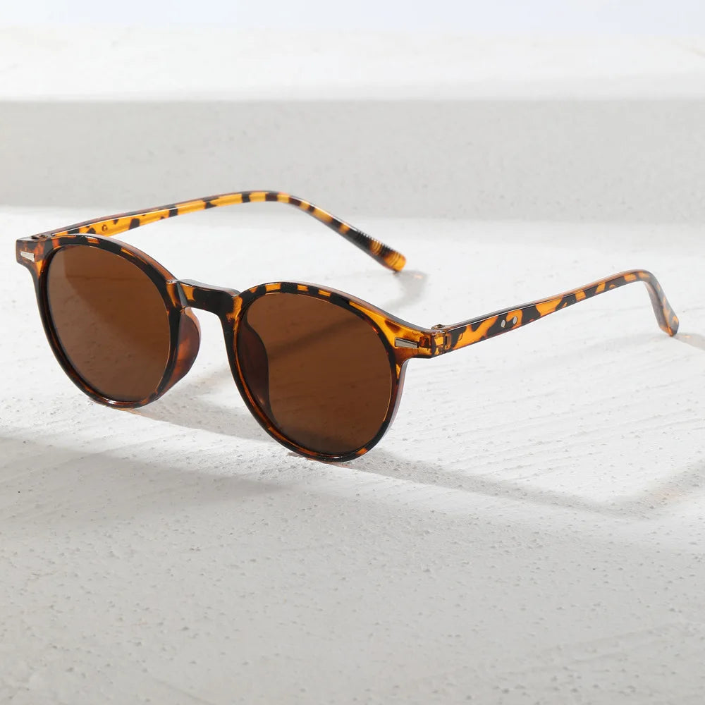 Unisex Round Mirrored Sunglasses