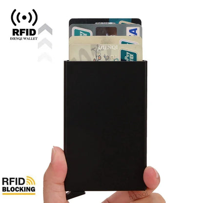 RFID Smart Pop-Up Wallet – Ultra-Slim Metal Card Holder