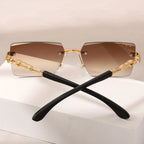 ZUPHAR™ Luxe Rimless Square Sunglasses for Women