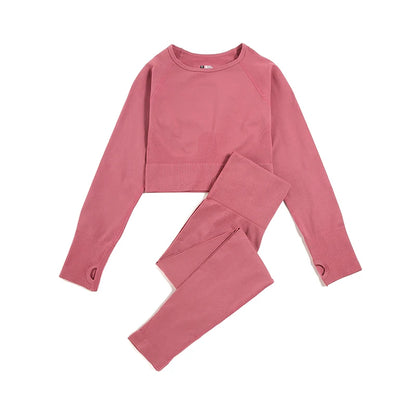 WAREBALL SculptFlex™ Seamless Yoga Set – High Waist Contour Gym Wear