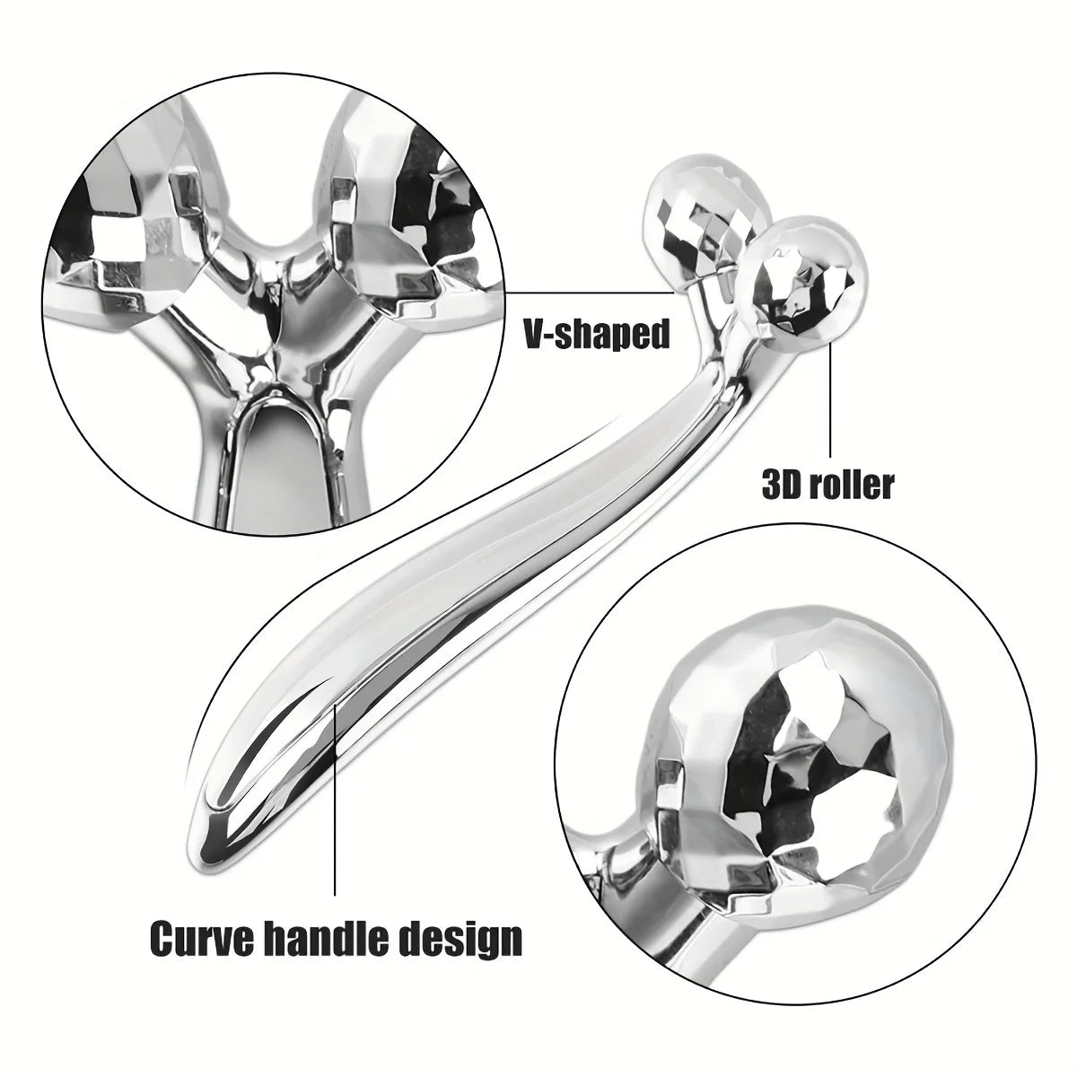ZUPHAR™ 3D Y-Shape Facial Roller Massager