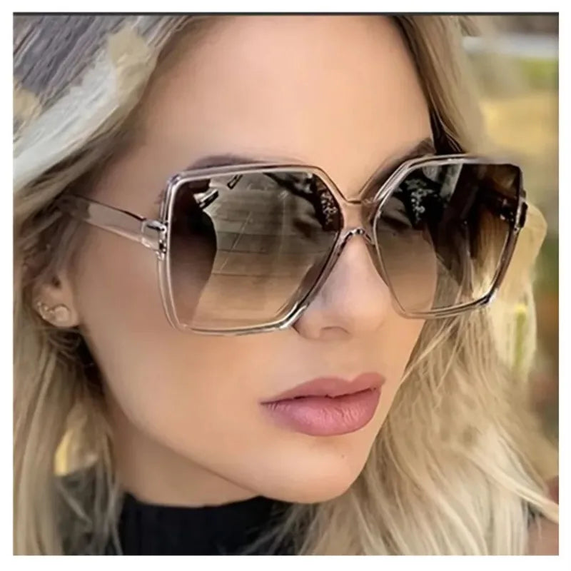 Oversized Square Sunglasses – Women | UV400 Gradient | ZUPHAR