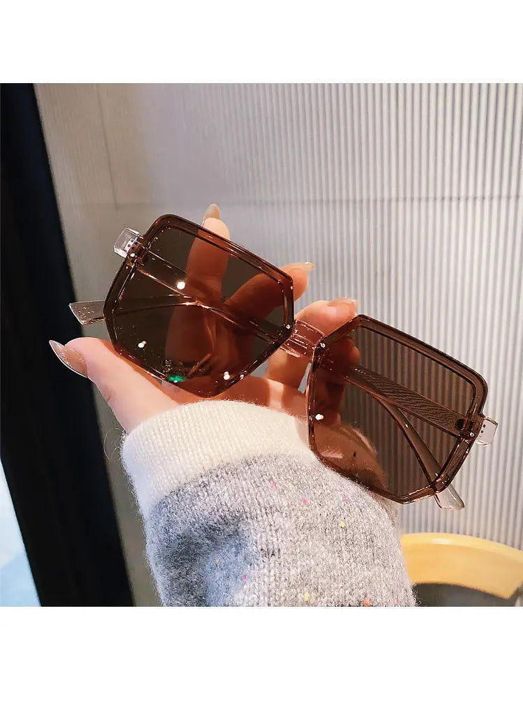 Big Frame Vintage Sunglasses — Retro Square UV400 for Men & Women