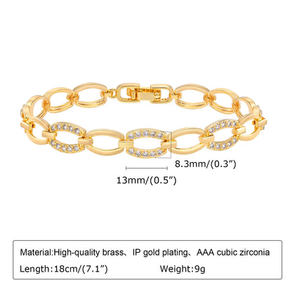 ZUPHAR™ Luxe Crystal Gold Chain Bracelet