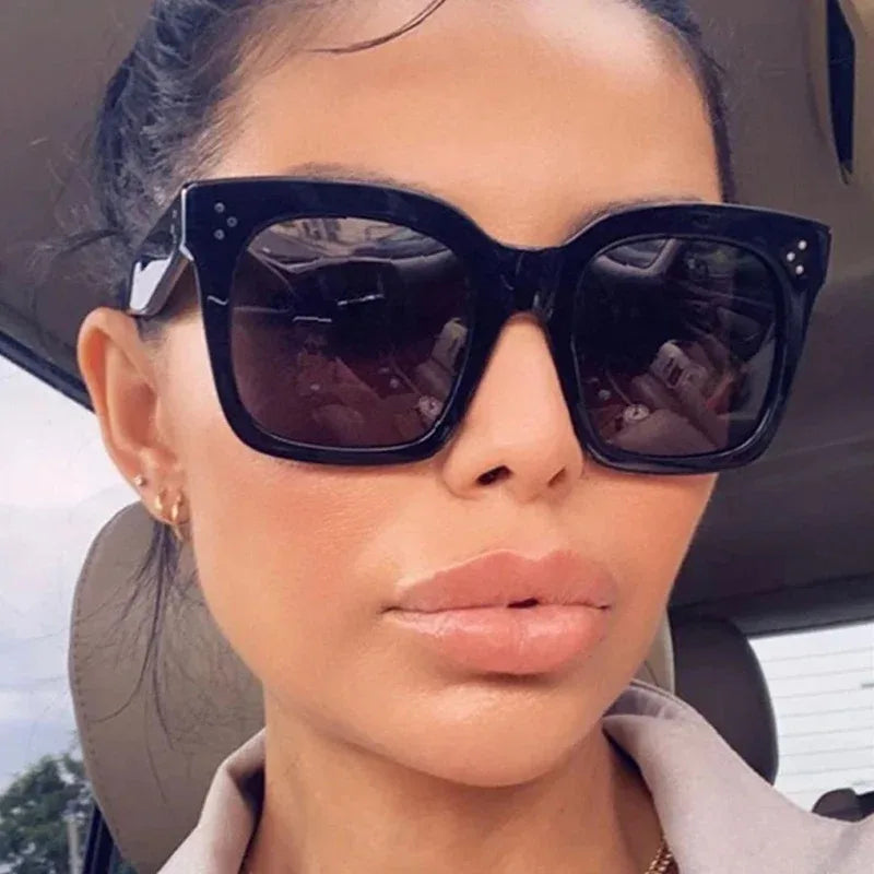 ZUPHAR Retro Square Sunglasses - Big Frame Gradient Lenses | Unisex