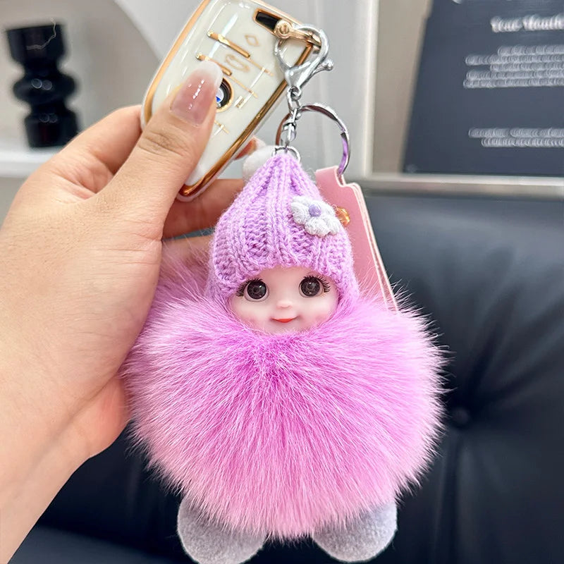 Fluffy Doll Keychain