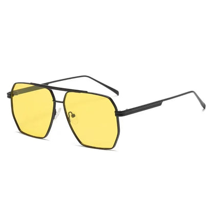 ZUPHAR Polarized Square Sunglasses — Vintage Metal Frame, UV400, Unisex