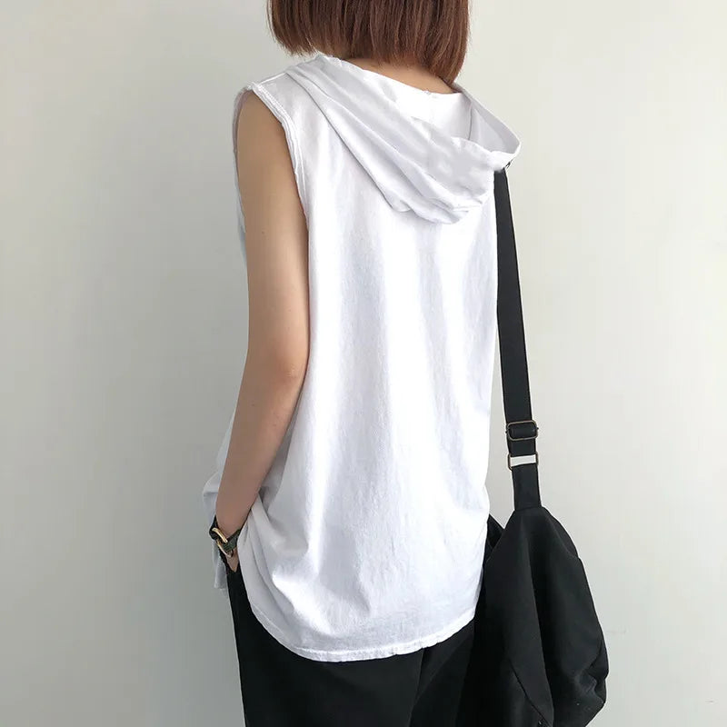 ZUPHAR™ Streetwear Sleeveless Hooded Tank Top
