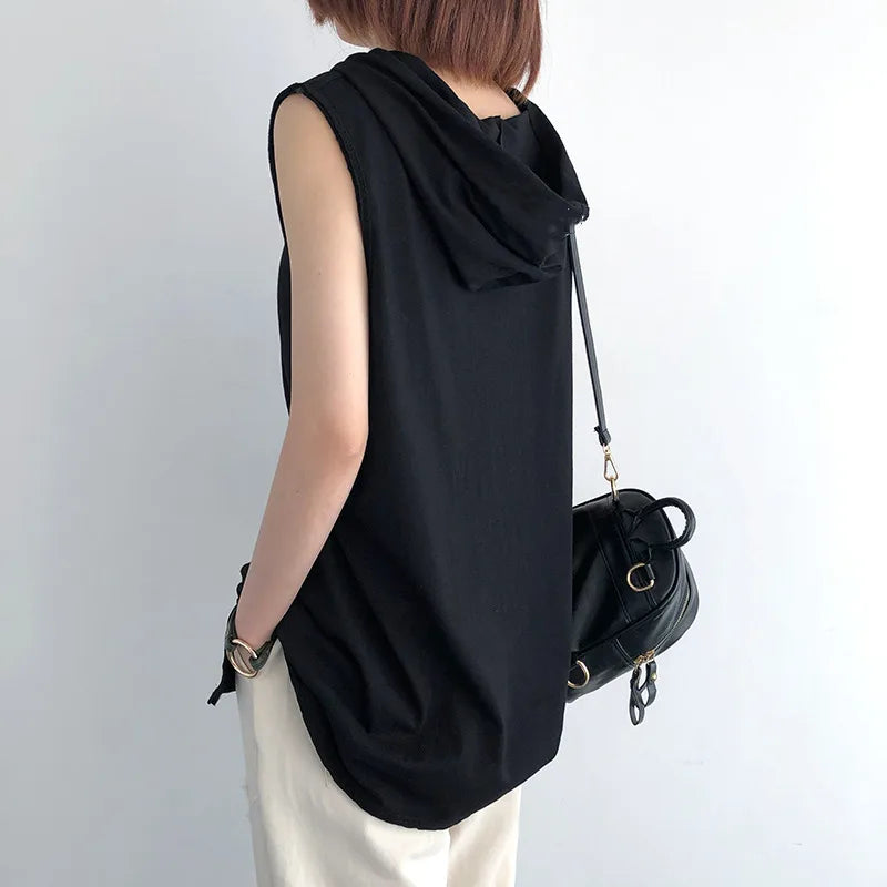 ZUPHAR™ Streetwear Sleeveless Hooded Tank Top
