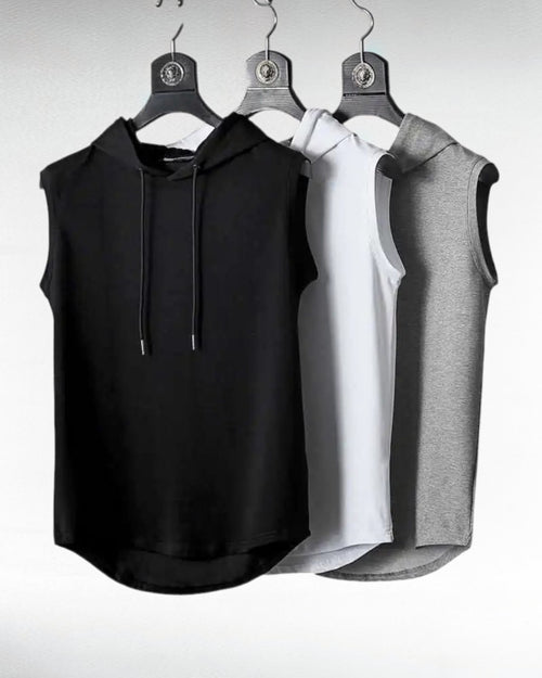 ZUPHAR™ Streetwear Sleeveless Hooded Tank Top