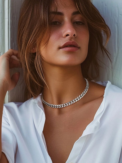 Neck Chains for Men Stainless Steel 22Inch 10MM Hip Hop Rappers Necklace Party Jewelry Mens Gifts for Dad