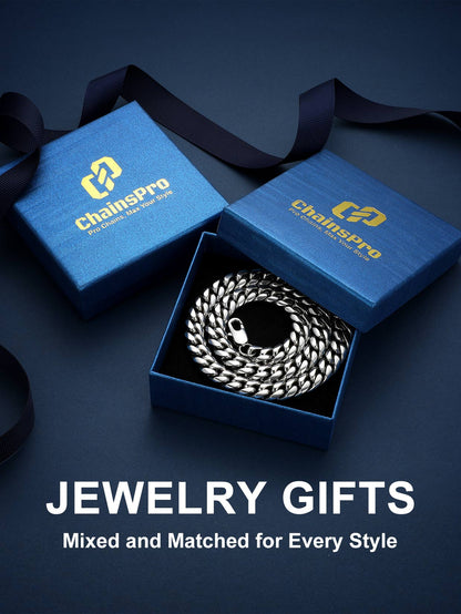 Neck Chains for Men Stainless Steel 22Inch 10MM Hip Hop Rappers Necklace Party Jewelry Mens Gifts for Dad