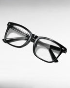 Classic unisex rectangle blue light glasses with plastic frame