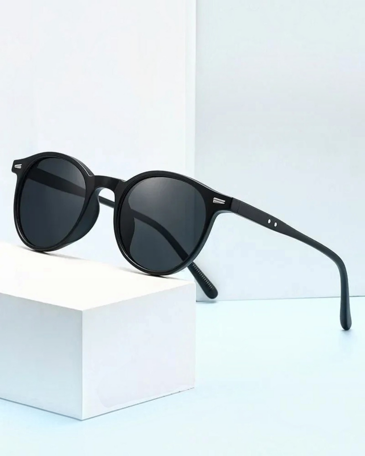 Unisex Round Mirrored Sunglasses
